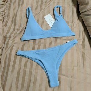 NWT light blue bikini